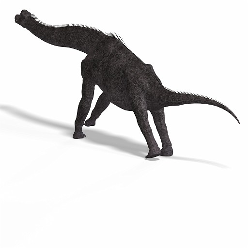 Brachiosaurus 06 A_0001.jpg - giant dinosaur brachiosaurus With Clipping Path over white